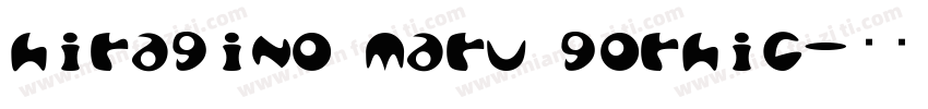hiragino maru gorhic字体转换